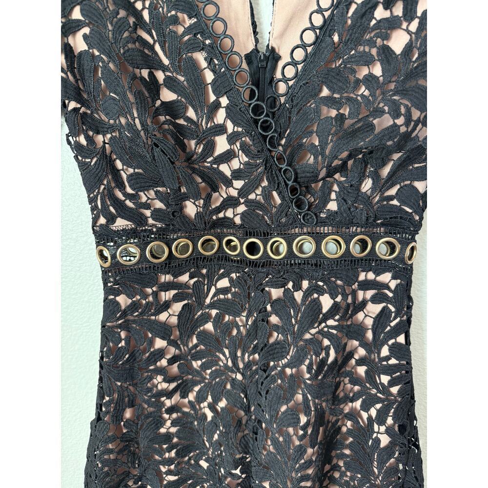 Anthropologie ASTR The Label Black Lace Romper Size XS - Picture 5 of 7